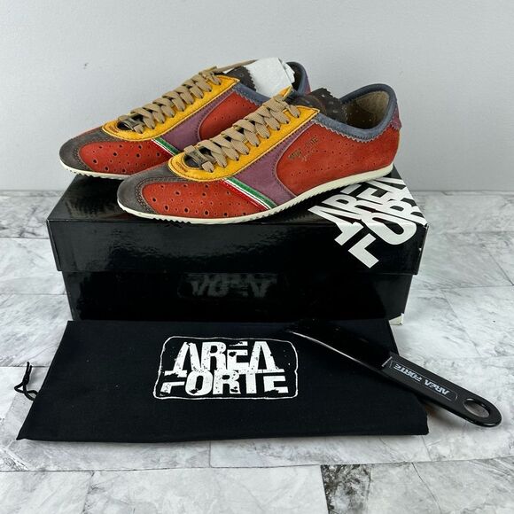 NWB Area Forte Anthropologie Retro Suede Matt Sneaker Italy sz EU 40 - Picture 1 of 10